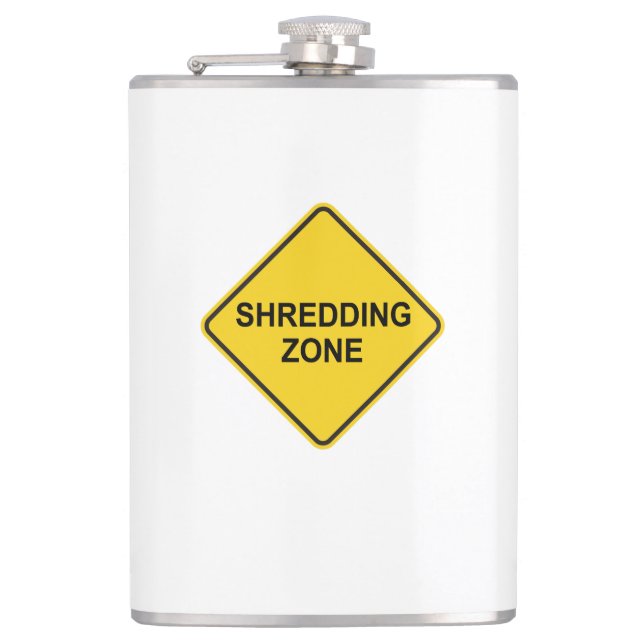 Shredding Zone Hip Flask (Front)