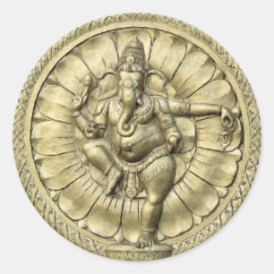Shree Ganesh Classic Round Sticker