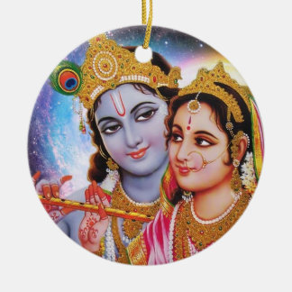 Shree Radhey Krishna Love Ceramic Ornament