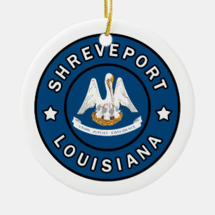 Shreveport Louisiana Ceramic Ornament