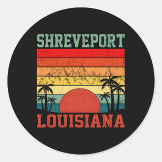 Shreveport Louisiana Classic Round Sticker