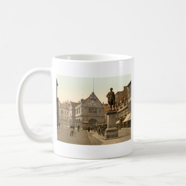 Shrewsbury Square, Shropshire, England Coffee Mug (Left)