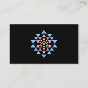 Shri Yantra Buddhism Meditation Sacred Geometry Ze Business Card