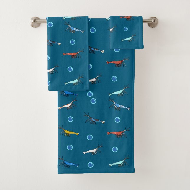 Shrimp Bath Towel Set (Insitu)