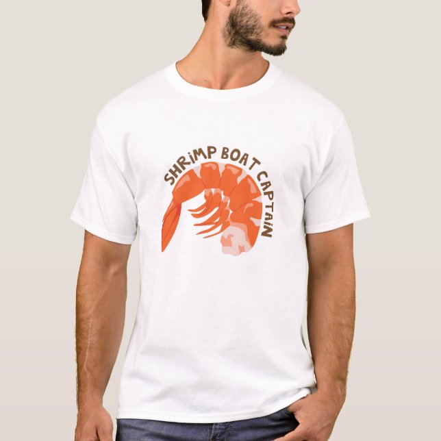 Shrimp Boat Captain T-Shirt (Front)