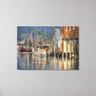 Shrimp Boats. Canvas Print