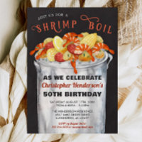 Shrimp Boil Birthday Invitation