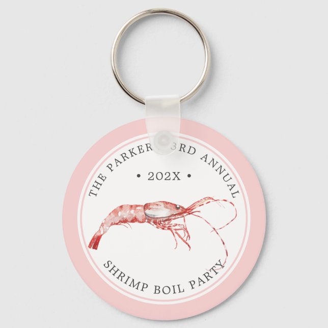 Shrimp Boil | Seafood Themed Keychain (Front)