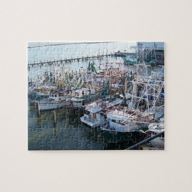 Shrimp Fleet Jigsaw Puzzle (Horizontal)