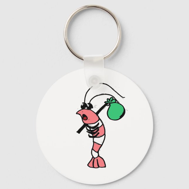 Shrimp Hobo Keychain (Front)
