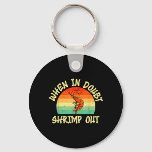Shrimp Out Jiu-Jitsu Retro Brazilian BJJ Keychain