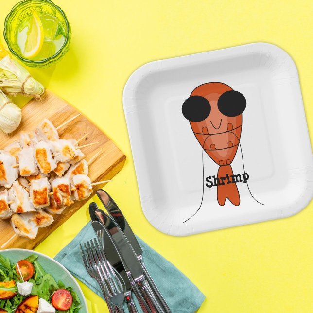 Shrimp  paper plate (Creator Uploaded)