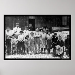 Shrimp Pickers Children 1911 Poster