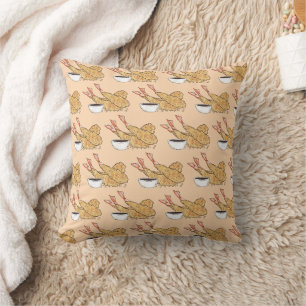 Shrimp Prawn Ebi Tempura Japanese Cuisine Food Throw Pillow