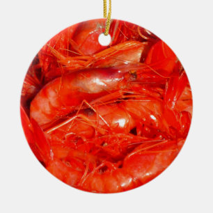 Shrimp/Prawns Ceramic Ornament