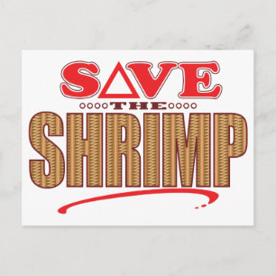 Shrimp Save Postcard