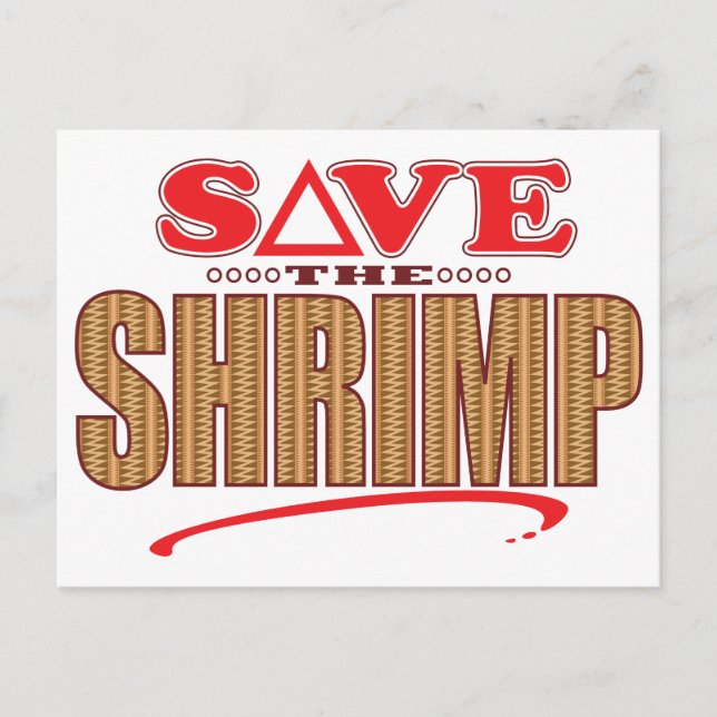 Shrimp Save Postcard (Front)