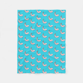 Shrimp tail fleece blanket