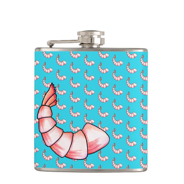 Shrimp tail hip flask (Front)