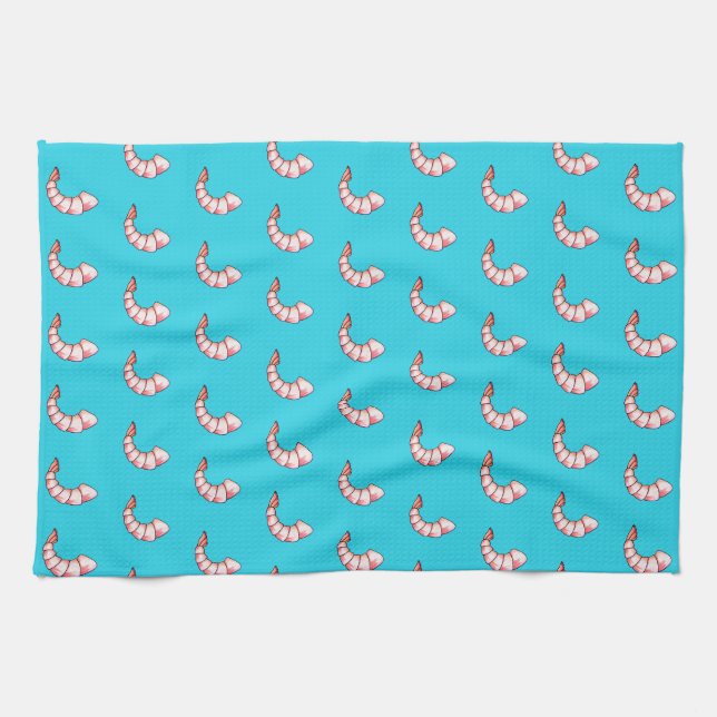 Shrimp tail kitchen towel (Horizontal)