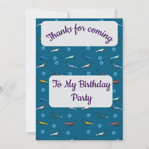 Shrimp Thank you Card