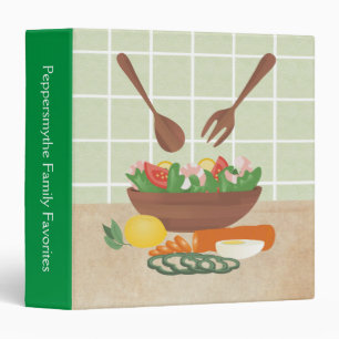 Shrimp vegetable salad healthy food recipe binder