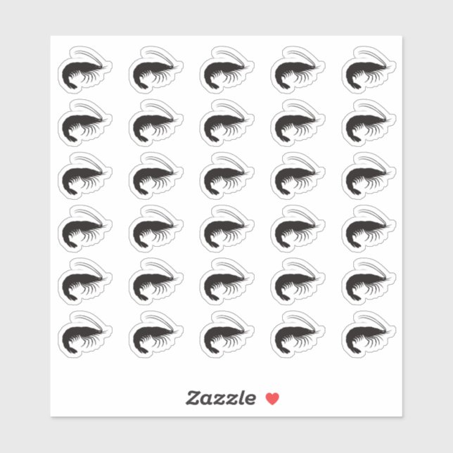 Shrimp Wedding Place Card Food Meal Menu Choice (Sheet)