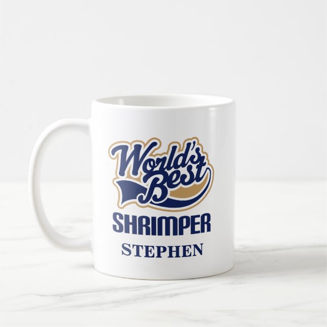 Shrimper a personnalisé le cadeau de tasse (Gauche)