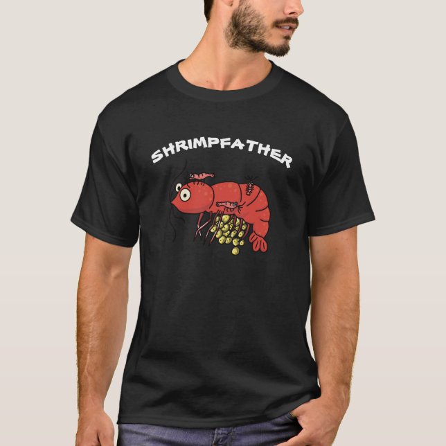 Shrimpfather T-Shirt with Berried Shrimp (Front)