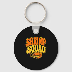 Shrimping crew fisherman seafood squad shrimps keychain