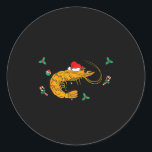 Shrimply Having A Wonderful Christmas Time Funny X Classic Round Sticker<br><div class="desc">Shrimply Having A Wonderful Christmas Time Funny Xmas</div>