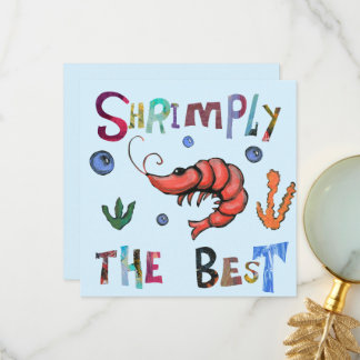 Shrimply the Best Thank You Card