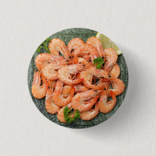 Shrimps 1 Inch Round Button