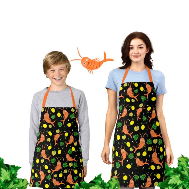 Shrimps pattern apron (Creator Uploaded)