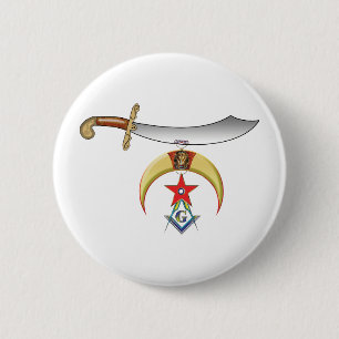 Shrine Mason 2 Inch Round Button