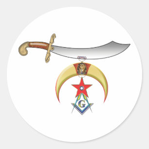 Shrine Mason Classic Round Sticker