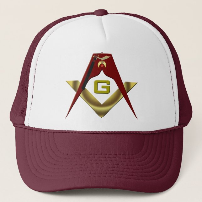 SHRINE-Masons-Fez Trucker Hat (Front)
