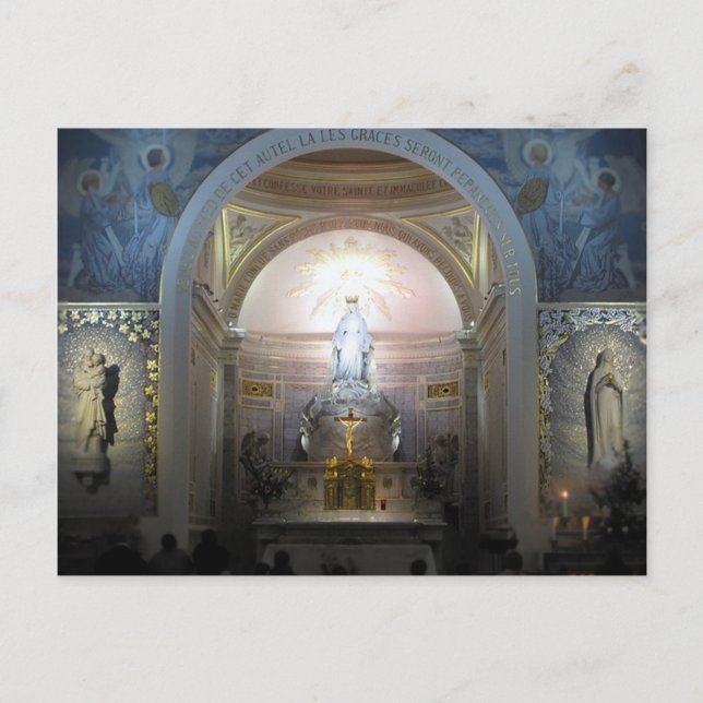 Shrine of the Miraculous Medal: Paris, France Postcard (Front)