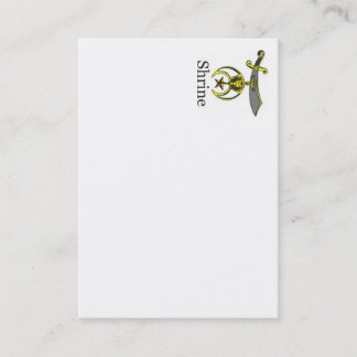 Shriner Business Card