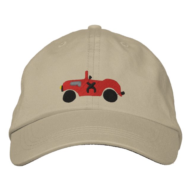 Shriner Parade Car Embroidered Hat (Front)