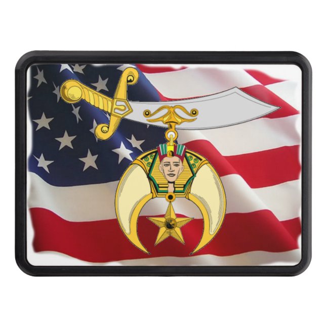 Shriner Personalized Trailer Hitch Cover (Front)