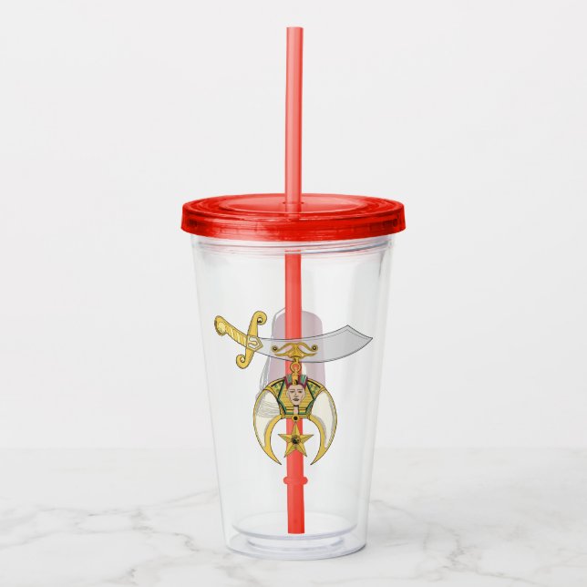 Shriners Acrylic Tumbler (Front)