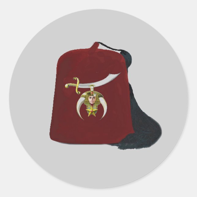 Shriners Edition Classic Round Sticker (Front)
