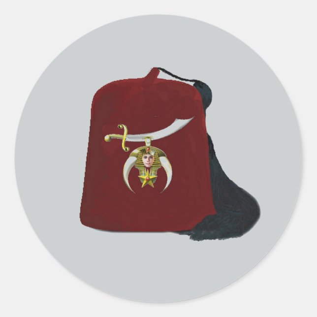 Shriners Edition Classic Round Sticker (Front)