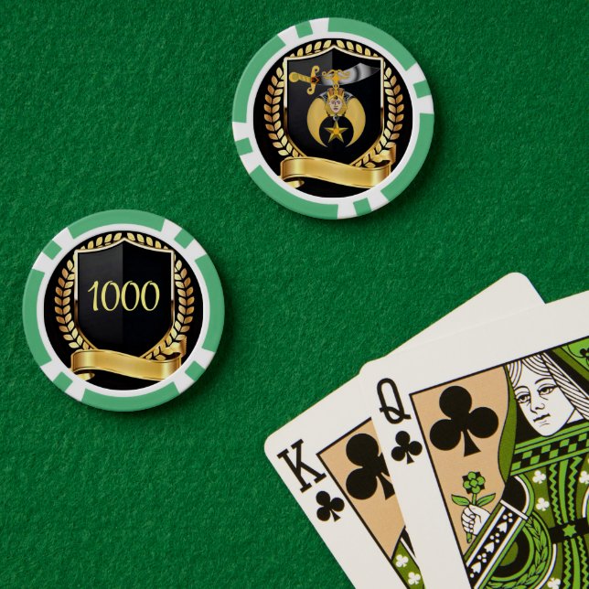 Shriners Poker Chips (Poker Table (Double))