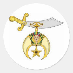 Shriners Products Classic Round Sticker