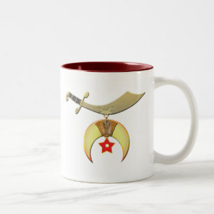 Shriners Scimitar Two-Tone Coffee Mug