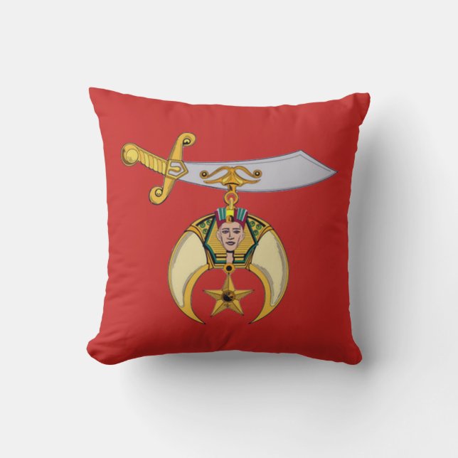 SHRINERS THROW PILLOW (Front)
