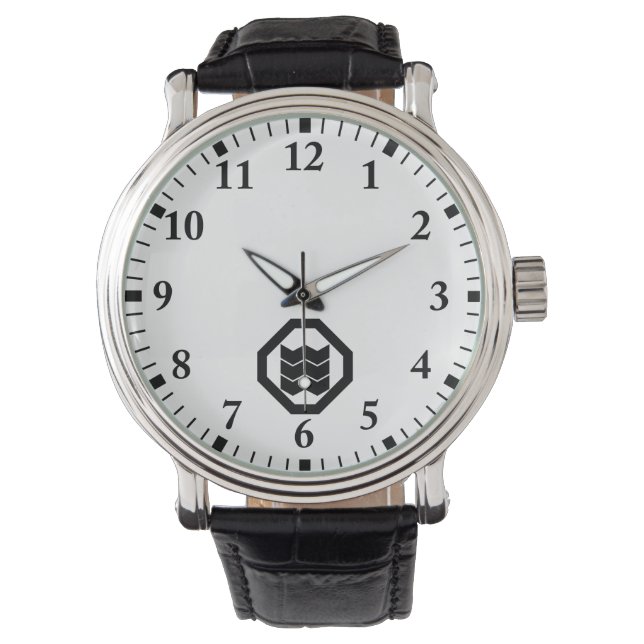 Shrinkage-shaped Kanji for three on tray Watch (Front)