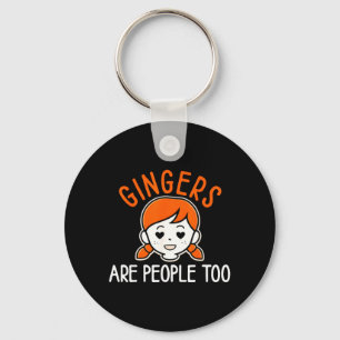 Shrinking Summer Gingers are People Too Redhead Keychain
